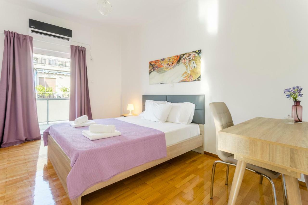 Bright 2 Bedrooms Apt. In The Heart Of Athens W Stunning Views To Acropolis 外观 照片